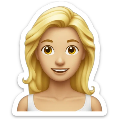 Blonde à l’île Maurice  sticker