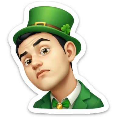 Sad Leprechaun sticker