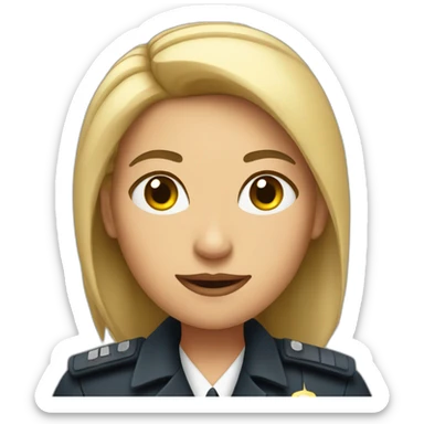 security agent woman sticker