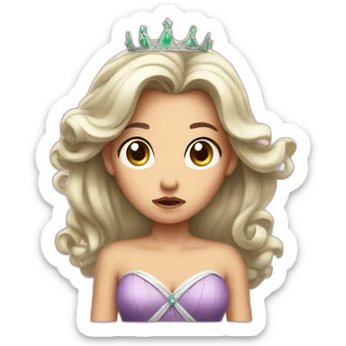 princess disgusted at bad smell sticker