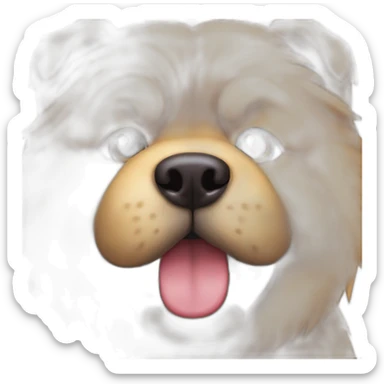 chow chow dog sticker