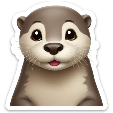 otter in love sticker