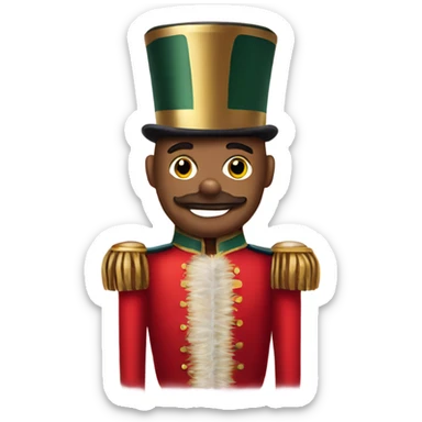 Christmas nutcracker sticker