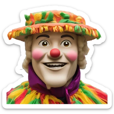 a traditional fastnacht parade sticker