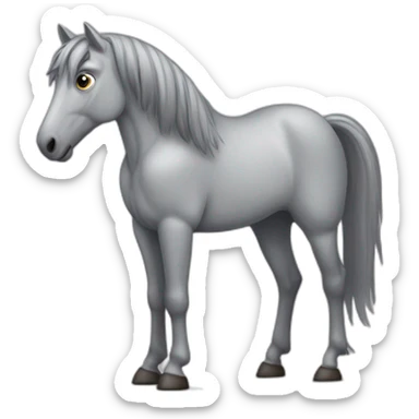 Cheval gris espagnol sticker