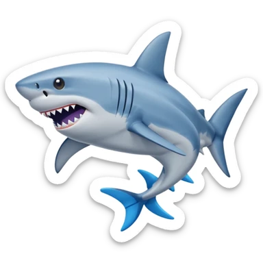 Tralalelo tralala shark with blue shoes sticker