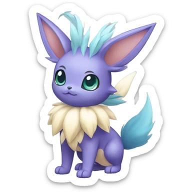 Kawaii Eeveelution-Cute-Pokémon-fusion full body sticker