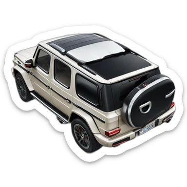 G-Class towing Bugatti Chiron sticker