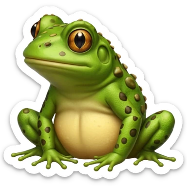 A cute frog and toad sticker
