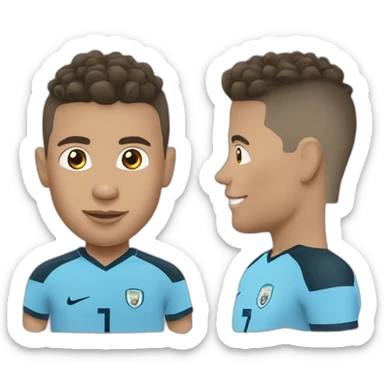 ronaldo manchester city sticker