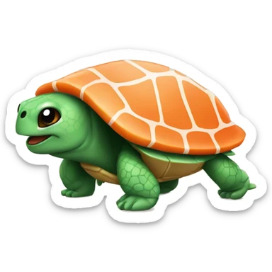 Tortue with sushi sticker