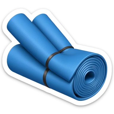 Yoga Mat blue sticker