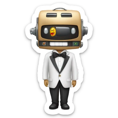 A rotomartillo marrying a voice-over machine sticker