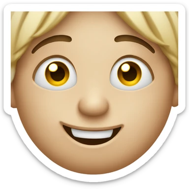 Happy face with tears  sticker