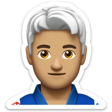 jiu jitsu fighter faixa branca sticker