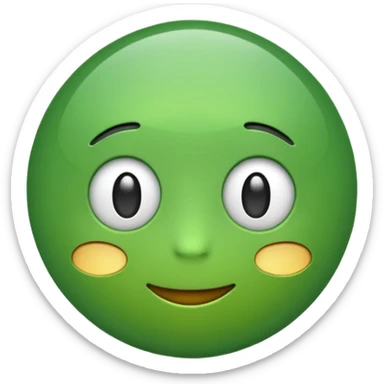 ❌ change the emoji color from red to green color sticker