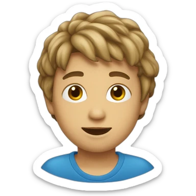 Un garçon qui dit bonjour sticker