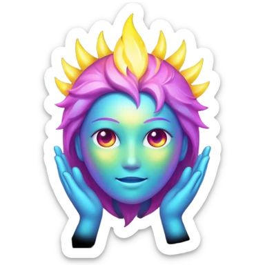 spark, faceless sticker