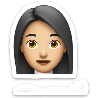 asian woman behind laptop sticker