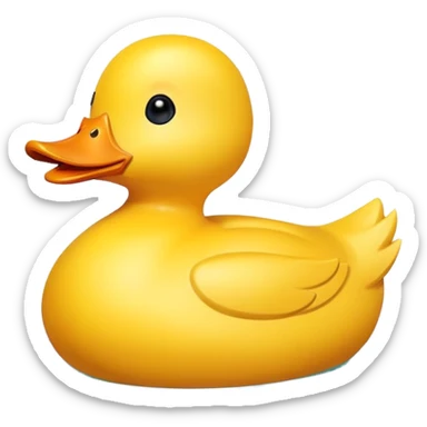 cuteDuck shaped boat sticker