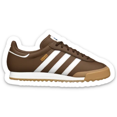 Brown adidas sambas sticker