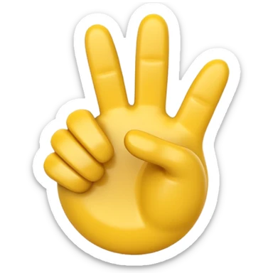 Apple-style 3D illustration of a single yellow emoji hand giving a thumbs up gesture, glossy and rounded, centered on a clean white background, soft shadow underneath, isolated and minimal design sticker