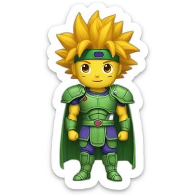 Végéta avec s’ont armure de dbz  sticker