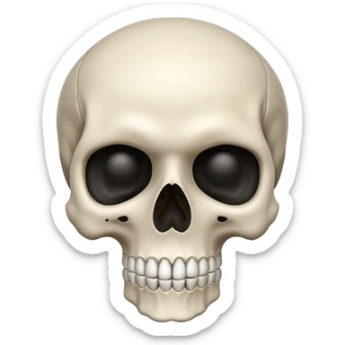 bare skull emoji sticker