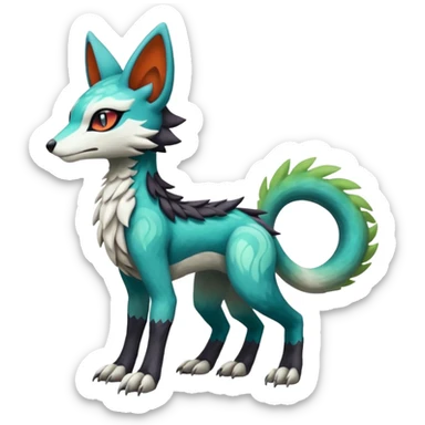 Meloetta-Vernid-Trico-Sergal-Protogen-Primagen-Pokémon-Fakémon-creature sticker