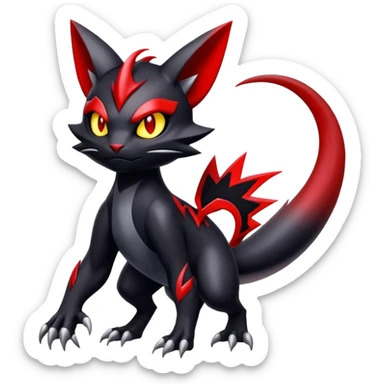 Shiny Dark Exotic Bisharp-Darkrai-Torracat-Scizor-Hybrid-Creature sticker