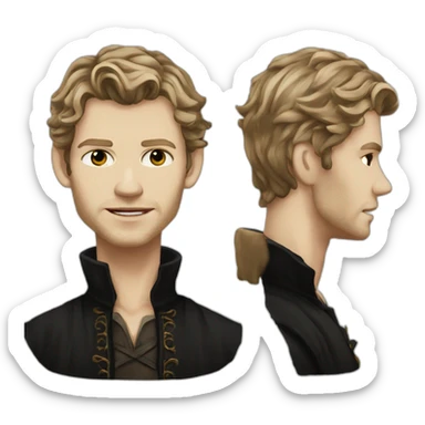 Klaus mikaelson Joseph morgan realistic detailed sticker