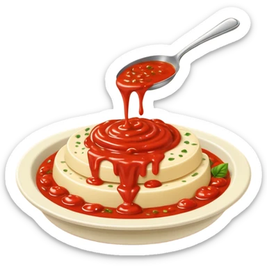 Creamela con più sugo e senza il basilico o qualsiasi cosa verde sopra  sticker