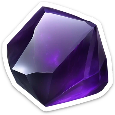 purple obsidian crystal sticker