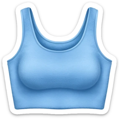 super realistic isolated blue cashmere crop top sticker