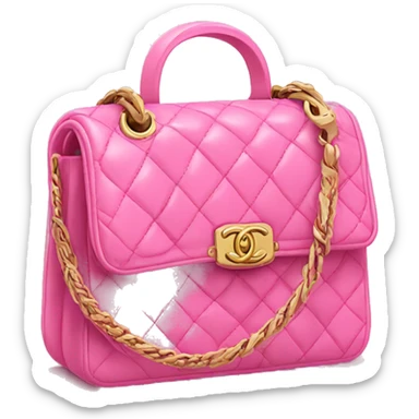 Pink purse Chanel sticker