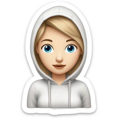 beautiful-girl-with-computer,blue-eyes,beautiful-girl-with-short-hair-with-computer,blue-eyes,white-skin,-makeup,-hoodie,short-light-brown-hair sticker