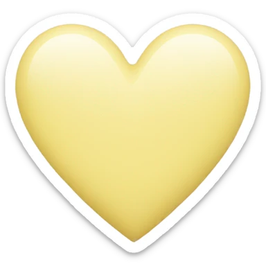 Pastel yellow heart  sticker