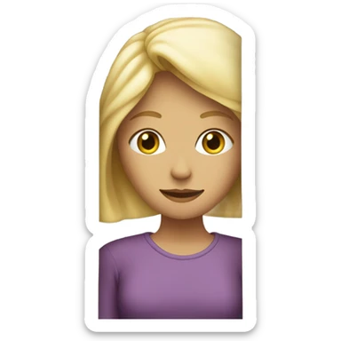 blonde woman hiding behind curtain sticker