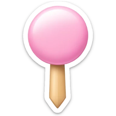 Pastel pink pushpin sticker