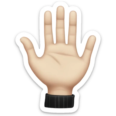 Wednesday Addams hand sticker