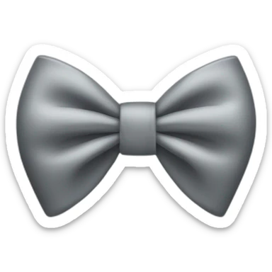 grey bow sticker