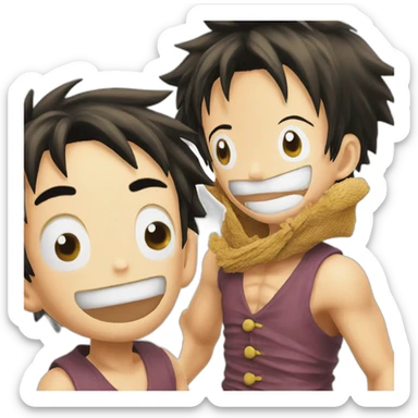 Luffy one pièce sticker