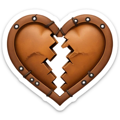 Two hearts going her worn way sticker