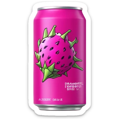 Dragonfruit pink Dragon Energy Drink  sticker