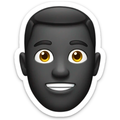 4x4 color negro sticker