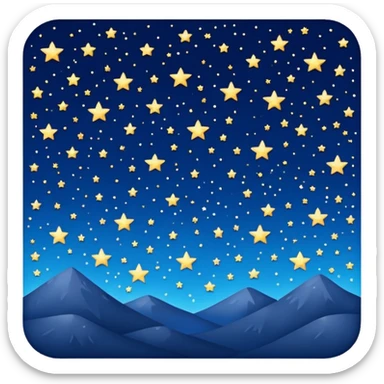 starry sky sticker