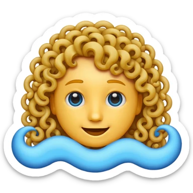 Skyblue color verified emoji with curly border  sticker