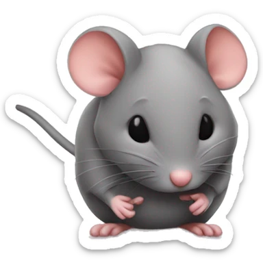 Mouse kisses sticker