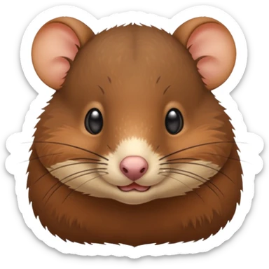 Realistic shrew sticker