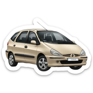 Beige xsara picasso sticker